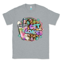 Heather Grey get loaded rabbit and easter Classic Tee - MaliasSmallBusiness