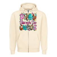 Sandshell pray through the chaos Zipper Hoodie - Artiststas