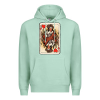Seafoam Queen Of Hearts Cowgirl Premium Hoodie - HowdyJamesFarm