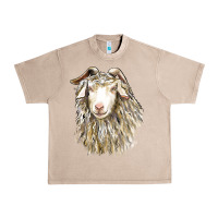 French Oak Angora Goat Face Urban Heavy Tee - LillyAllenDesigns