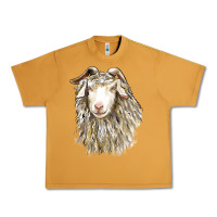 Peanut Butter Angora Goat Face Urban Heavy Tee - LillyAllenDesigns