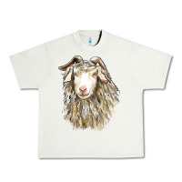 Pistachio Angora Goat Face Urban Heavy Tee - LillyAllenDesigns