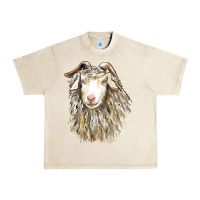 Sandshell Angora Goat Face Urban Heavy Tee - LillyAllenDesigns