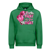 Emerald her fight is our fight Breast cancer awareness Urban Hoodie - FaDigitalArtStudio