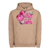 Pigment Burro her fight is our fight Breast cancer awareness Urban Hoodie - FaDigitalArtStudio