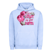 Pigment Grape Ice her fight is our fight Breast cancer awareness Urban Hoodie - FaDigitalArtStudio