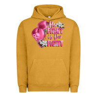 Pigment Peanut Butter her fight is our fight Breast cancer awareness Urban Hoodie - FaDigitalArtStudio