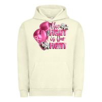 Pigment Pistachio her fight is our fight Breast cancer awareness Urban Hoodie - FaDigitalArtStudio
