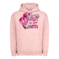 Pigment Salmon her fight is our fight Breast cancer awareness Urban Hoodie - FaDigitalArtStudio