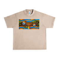 French Oak hanukkah with candlestick Urban Heavy Tee - AdoDesignShop