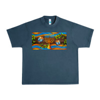 Midnight Navy hanukkah with candlestick Urban Heavy Tee - AdoDesignShop