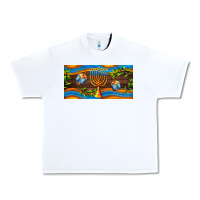 White hanukkah with candlestick Urban Heavy Tee - AdoDesignShop