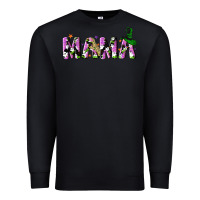 Black Halloween spooky Mama Premium Sweatshirt - NancyCooperArtShop