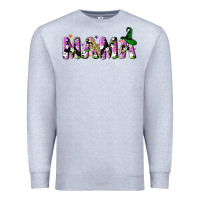 Heather Grey Halloween spooky Mama Premium Sweatshirt - NancyCooperArtShop