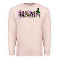 Pale Pink Halloween spooky Mama Premium Sweatshirt - NancyCooperArtShop