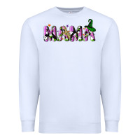 White Halloween spooky Mama Premium Sweatshirt - NancyCooperArtShop