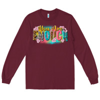 Burgundy you are enough Long Sleeve Tee - NancyCooperArtShop