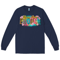 Navy you are enough Long Sleeve Tee - NancyCooperArtShop