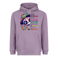 Lavender You are braver than you think sugar skull Heavyweight Hoodie - NancyCooperArtShop