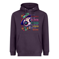 Plum You are braver than you think sugar skull Heavyweight Hoodie - NancyCooperArtShop