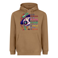 Toasted Coconut You are braver than you think sugar skull Heavyweight Hoodie - NancyCooperArtShop