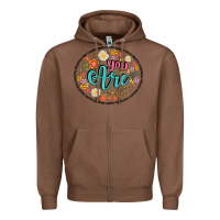 Chestnut you are Zipper Hoodie - Artiststas