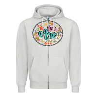 Dove Grey you are Zipper Hoodie - Artiststas