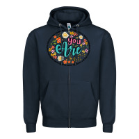 Navy you are Zipper Hoodie - Artiststas