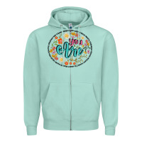 Seafoam you are Zipper Hoodie - Artiststas