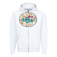 White you are Zipper Hoodie - Artiststas