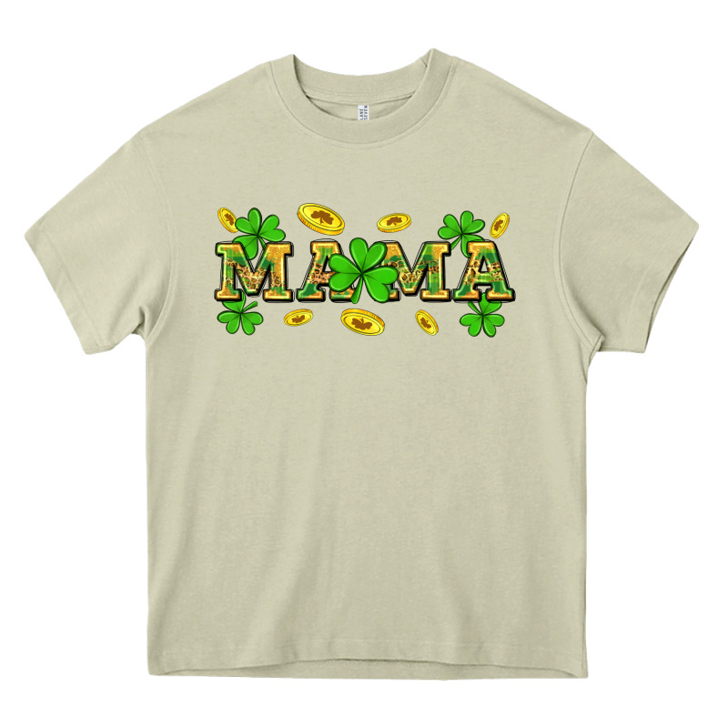 St. Patricks Day Mama Heavy Core Tee by Neo Western | Teevron