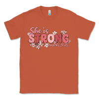 Copper she is strong proverbs 31 25 Classic Tee - MaliasSmallBusiness