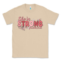 Mushroom she is strong proverbs 31 25 Classic Tee - MaliasSmallBusiness