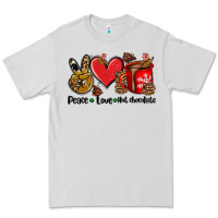 Dove Grey peace love  hot chocolate Premium Tee - AdoDesignShop