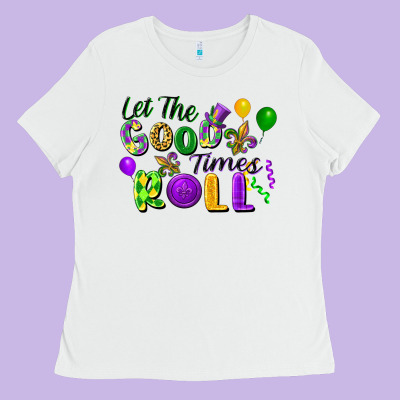 Let The Good Times Roll Ladies Tee Designed By Fadigitalartstudio
