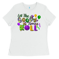 White let the good times roll Ladies Tee - FaDigitalArtStudio