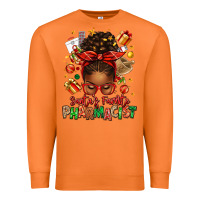 Carrot santas favorite pharmacist afro messy bun Premium Sweatshirt - texasbilliewilder
