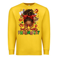 Lemon santas favorite pharmacist afro messy bun Premium Sweatshirt - texasbilliewilder