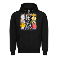 Black retro teacher Zipper Hoodie - Artiststas