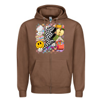 Chestnut retro teacher Zipper Hoodie - Artiststas