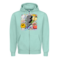 Seafoam retro teacher Zipper Hoodie - Artiststas