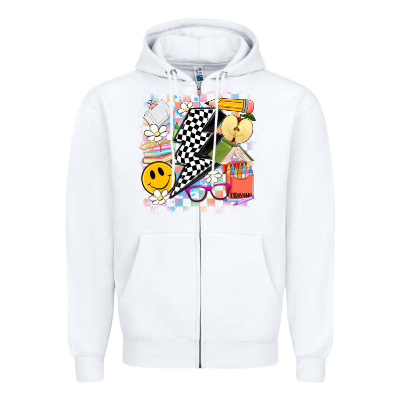 Retro Teacher Zipper Hoodie by Artiststas | Teevron