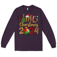 Plum family christmas 2024 Long Sleeve Tee - MaliasSmallBusiness
