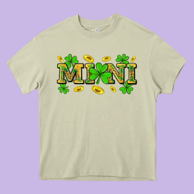St. Patricks Day Mini Heavy Core Tee Designed By Neo Western