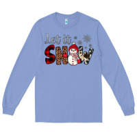 Colony Blue let it snow snowman Long Sleeve Tee - JahusDesignShop