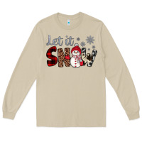 Mushroom let it snow snowman Long Sleeve Tee - JahusDesignShop