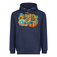 Navy Thankful Heavyweight Hoodie - texasbilliewilder