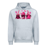 Heather Grey breast cancer afro gnomies Urban Hoodie - FaDigitalArtStudio