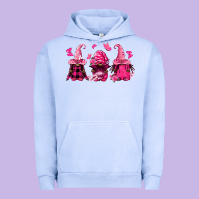 Breast Cancer Afro Gnomies Urban Hoodie Designed By Fadigitalartstudio