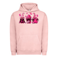 Pigment Salmon breast cancer afro gnomies Urban Hoodie - FaDigitalArtStudio